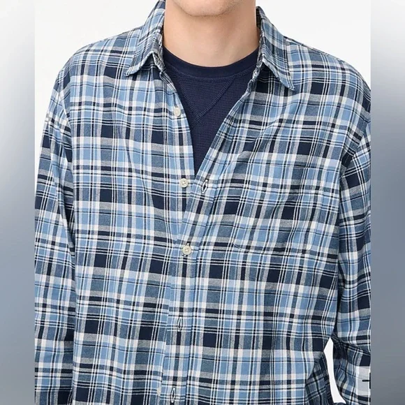 J. CREW Classic Flannel Long Sleeve Shirt/SIZE M - Picture 3 of 5